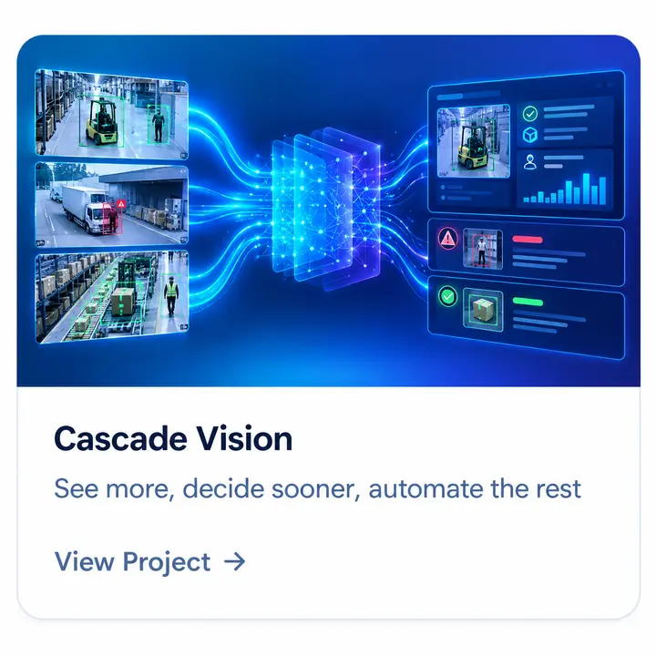 Cascade Vision project card — Extracts structured data from messy inputs