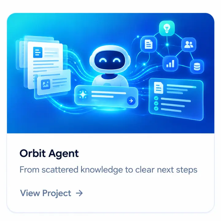 Orbit Agent project card — 24/7 conversational front line for support