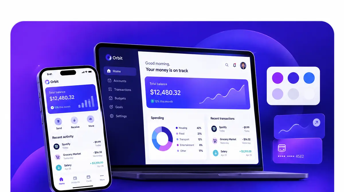 Orbit Finance — Conversion-first visual design for a fintech product